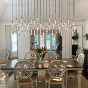 SOLITAIRE LINEAR CHANDELIER 37'' 50'' 70'' 87