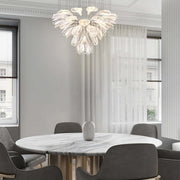 Glass Lotus Chandelier