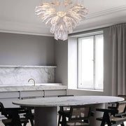 Glass Lotus Chandelier