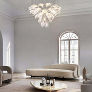 Glass Lotus Chandelier