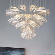 Glass Lotus Chandelier