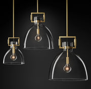 Machinists Glass Cloche Pendant