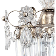 French retro all copper carved crystal Pendant light