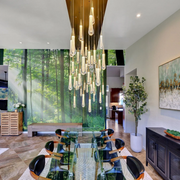 SOLITAIRE LINEAR CHANDELIER 37'' 50'' 70'' 87