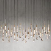 SOLITAIRE LINEAR CHANDELIER 37'' 50'' 70'' 87