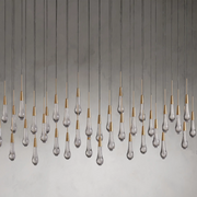 SOLITAIRE LINEAR CHANDELIER 37'' 50'' 70'' 87