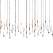 SOLITAIRE LINEAR CHANDELIER 37'' 50'' 70'' 87