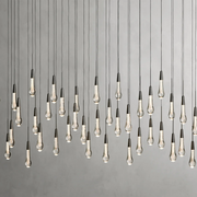 SOLITAIRE LINEAR CHANDELIER 37'' 50'' 70'' 87