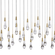 SOLITAIRE LINEAR CHANDELIER 37'' 50'' 70'' 87