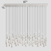 SOLITAIRE LINEAR CHANDELIER 37'' 50'' 70'' 87