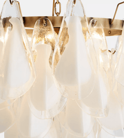 Lunara White Murano Chandelier