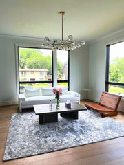 Boule De Cristal Clear/Smoke Glass Ball Modern Round Chandelier Light 48