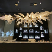 Creative Bionic Resin Leaves Chandelier for Living Room/Dining Room/Staircase