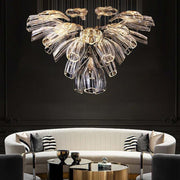 Glass Lotus Chandelier