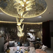 Creative Bionic Resin Leaves Chandelier for Living Room/Dining Room/Staircase