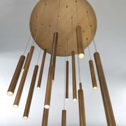 18-Light 24in Integrated Led Multi Drop Chandelier