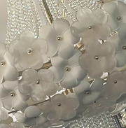 Modern Light Luxury Designer Style Flower Light Crystal Chandelier for Living Room/Bedroom/Big Entryway