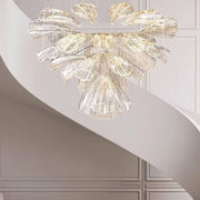 Glass Lotus Chandelier