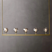 Boule De Cristal Smoke Glass Linear Chandelier 48