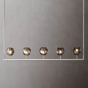 Boule De Cristal Smoke Glass Linear Chandelier 48