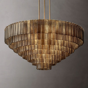 Sirene Clear/Smoke Glass Round Chandelier 52