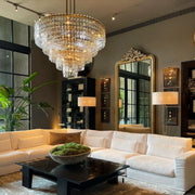 Marignans Tiered Round K9 Crystal Chandelier Light