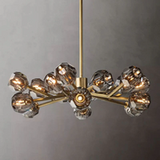 Boule De Cristal Clear/Smoke Crystal Ball Modern Round Chandelier Light 36