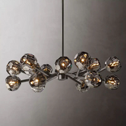 Boule De Cristal Clear/Smoke Crystal Ball Modern Round Chandelier Light 36