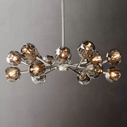 Boule De Cristal Clear/Smoke Crystal Ball Modern Round Chandelier Light 36