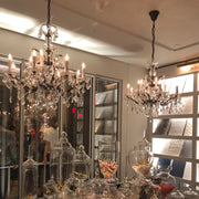 Rococo Iron Crystal Round Chandelier 28
