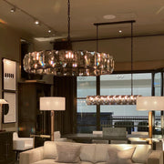 Harlowe Crystal Round Chandelier Light 43