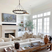Filament Vintage Round chandelier 38