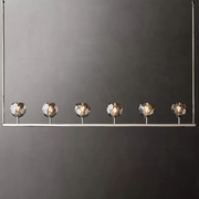 Boule De Cristal Smoke Glass Minimalist Linear Chandelier 60