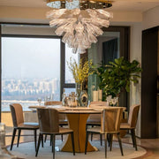 Glass Lotus Chandelier