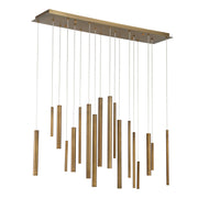 18-Light 42in Integrated Led Multi Drop Chandelier