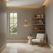 Cabrette Clear/Amber Glass Wall Sconce