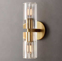 Arcachon Brass Double Head Wall Sconce