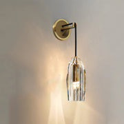 Modern Faceted Crystal Exterior Wall Sconce Lights, Bathroom Sconces, Outdoor Lighting Fixtures