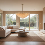Chiaray Glass Multi-Tier Square Chandelier 32