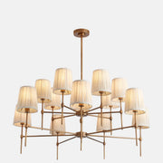 Isobella Chandelier, Antiqued Brass, Large