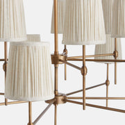 Isobella Chandelier, Antiqued Brass, Large