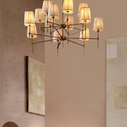 Isobella Chandelier, Antiqued Brass, Large