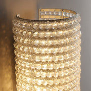 Halo Clear Crystal Beads Wall Sconce 36