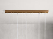 Arica Alabaster Rectangular Modern Dining Room Light Fixtures, Living Room Chandeliers