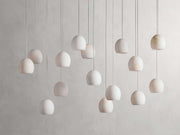 Arica Alabaster Rectangular Modern Dining Room Light Fixtures, Living Room Chandeliers