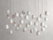 Arica Alabaster Rectangular Modern Dining Room Light Fixtures, Living Room Chandeliers