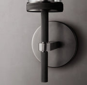 Lambeths Knurled Short Style Grand Wall Sconce 14