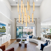 Audubong Modern Alabaster Round Chandelier 24