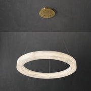 Alabaster Ring Chandelier