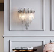 Alisa Luxury Plated Aluminum Chain Tassel Wall Sconce